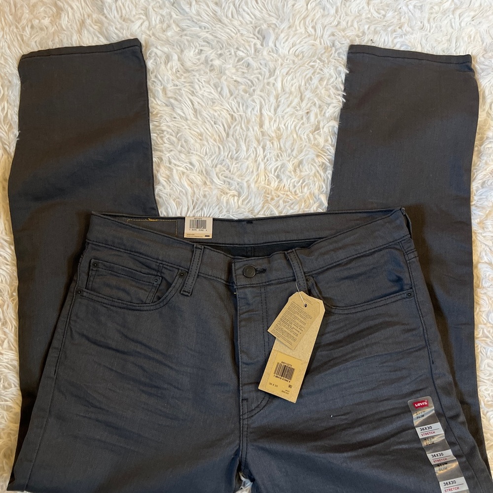 Levi's Black Straight Leg Jeans Premium Denim